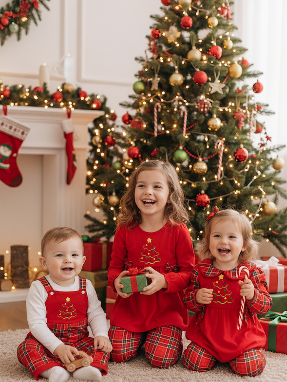 Kids Christmas Outfits & Pajamas | Festive Holiday Styles