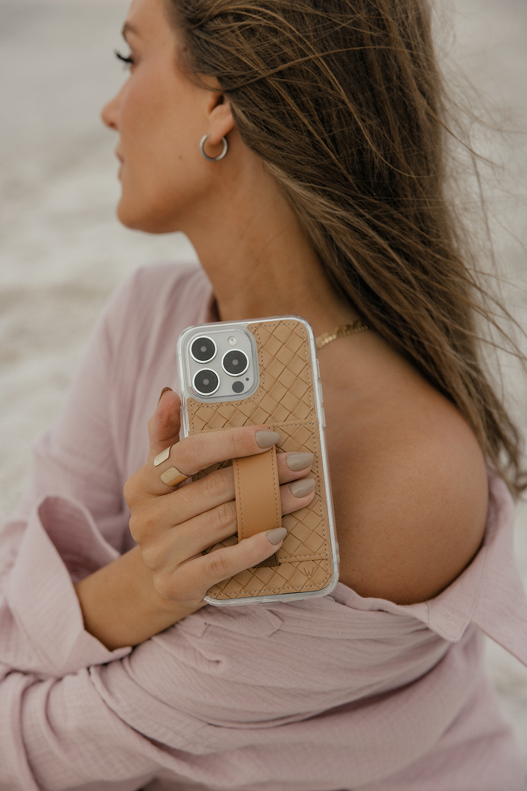 Sandstone Weave Wallet Phone Case