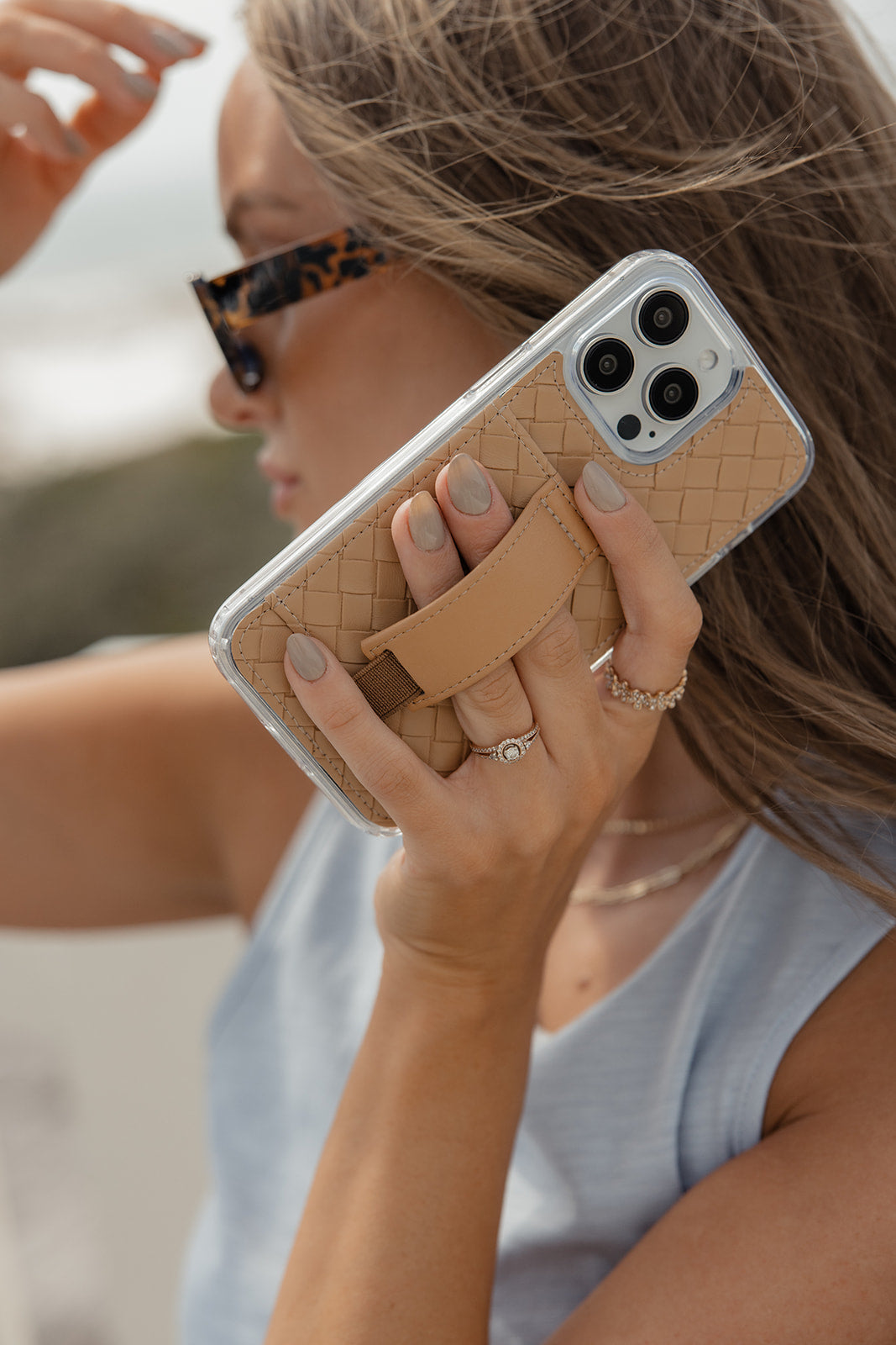 Sandstone Weave Wallet Phone Case