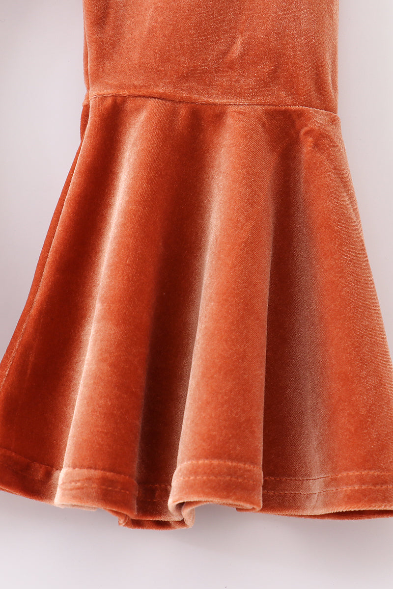 Premium Caramel velvet bell pants - Ella Jane Lifestyle Boutique