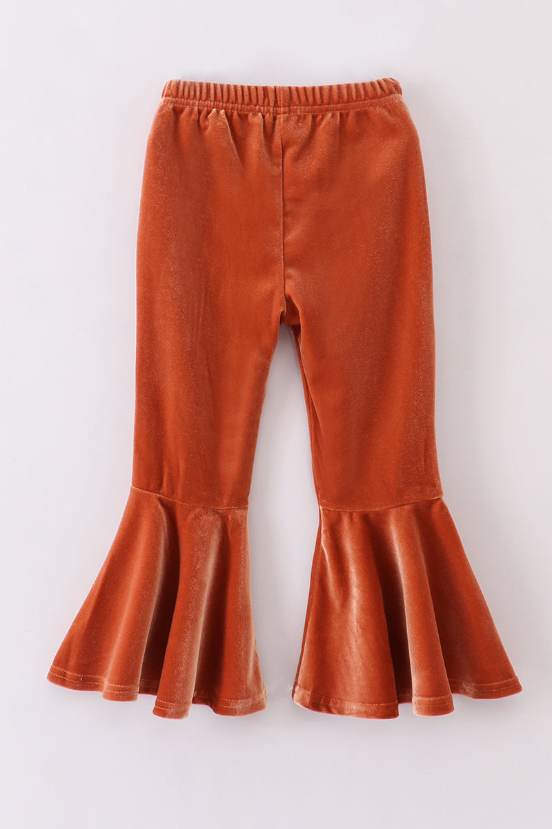 Premium Caramel velvet bell pants - Ella Jane Lifestyle Boutique