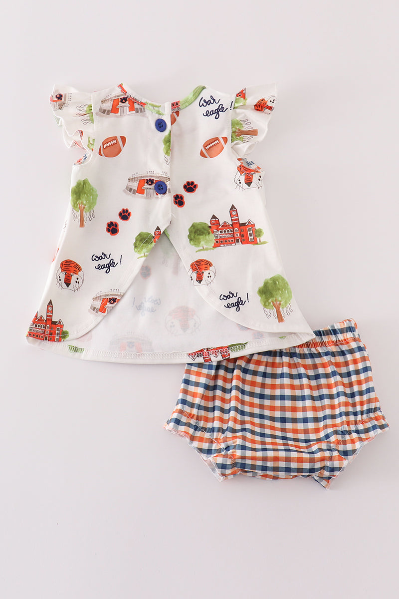 Auburn football tiger baby girl set - Ella Jane Lifestyle Boutique