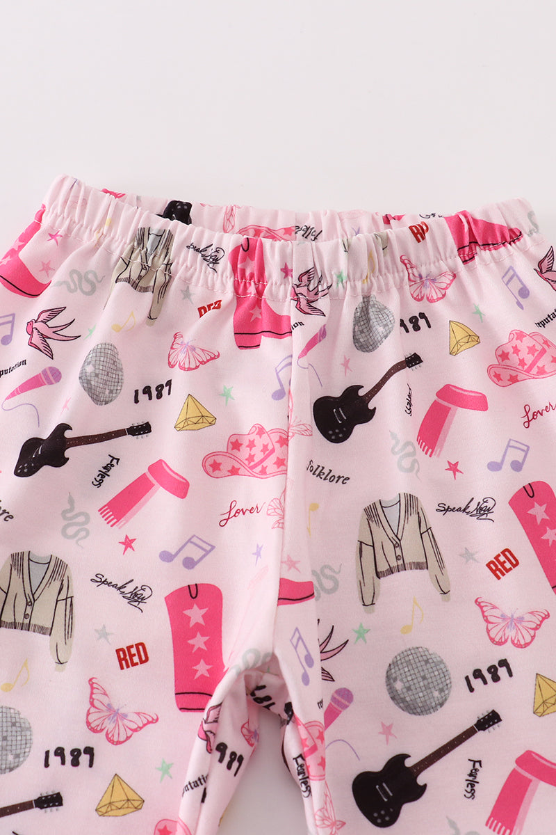 Magenta music fan mom&me pajamas set - Ella Jane Lifestyle Boutique
