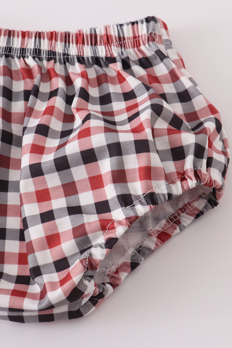 Conjunto de pantalones bombachos con bordado "Go Dawgs" de Georgia en blanco