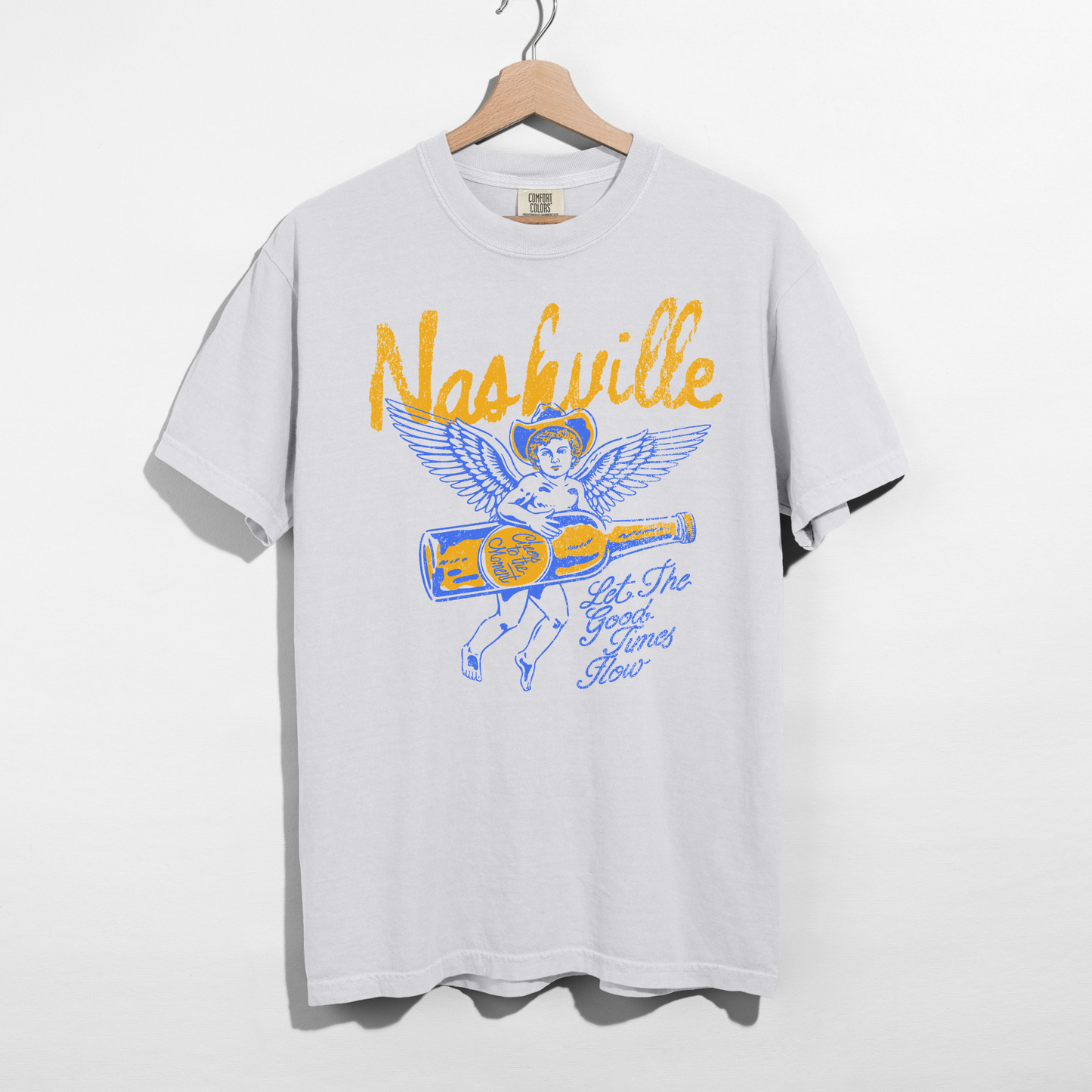 Nashville Graphic Tee – Western Angel Shirt | Country Concert Outfit Tee