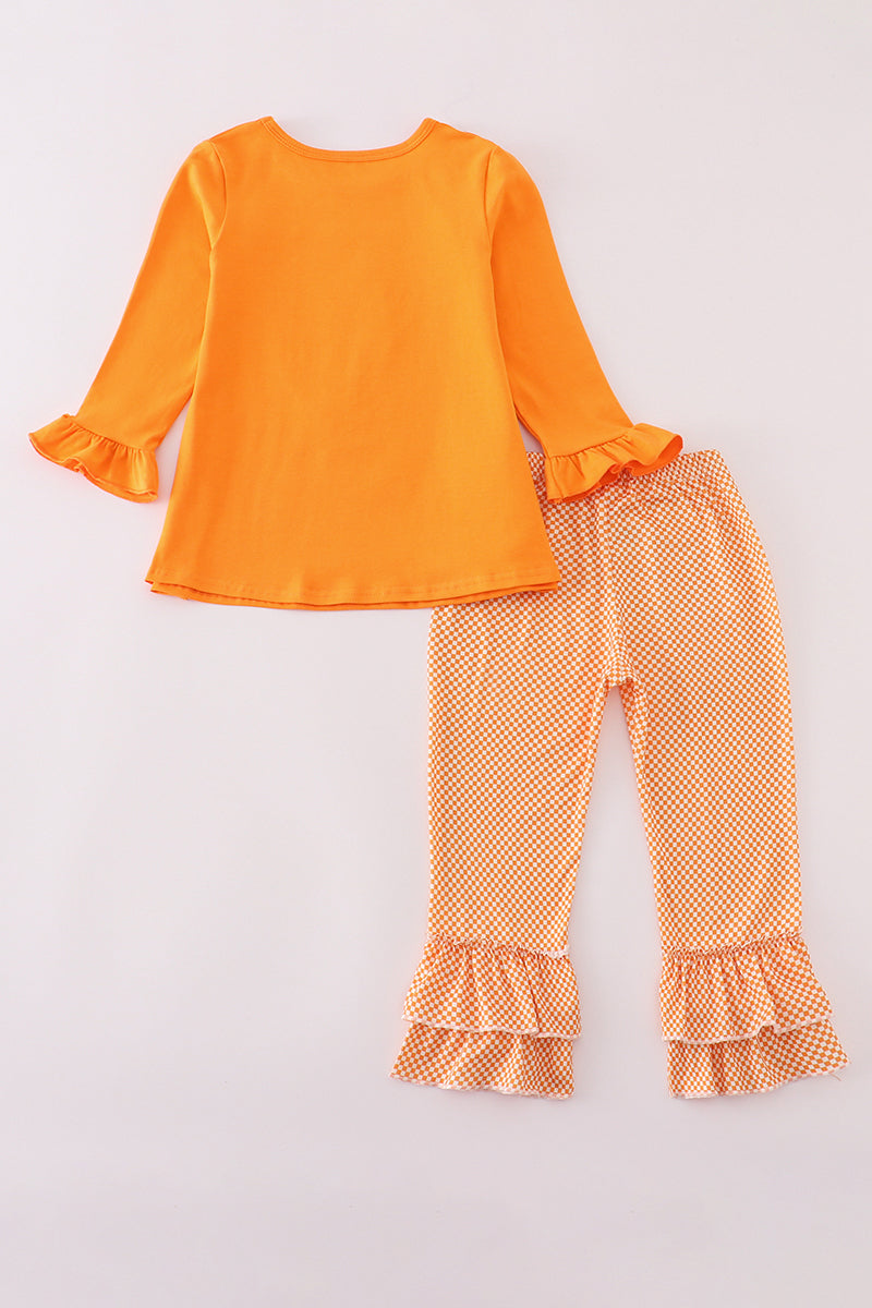 Conjunto de pantalón con volantes y apliques Tennessee Go Vols de Orange