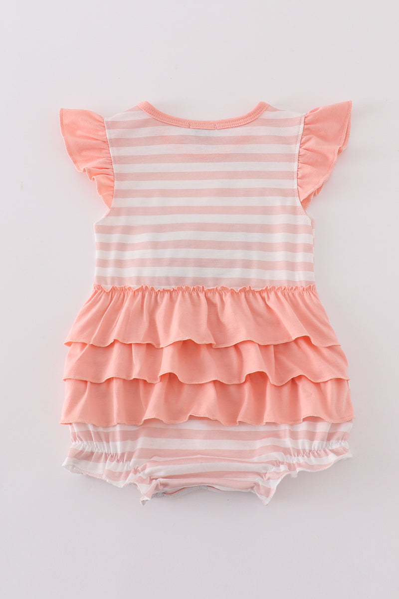 Pink easter bunny sequin girl bubble - Ella Jane Lifestyle Boutique