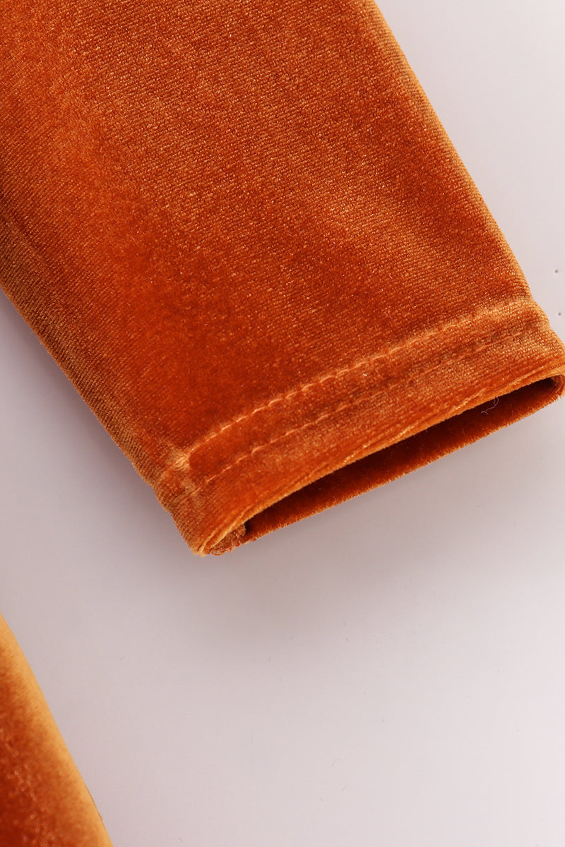 Premium Gold velvet twirl dress - Ella Jane Lifestyle Boutique