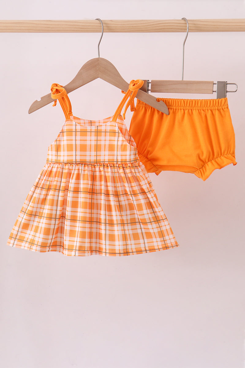 Conjunto de pantalones bombachos a cuadros con apliques de Tennessee Vols