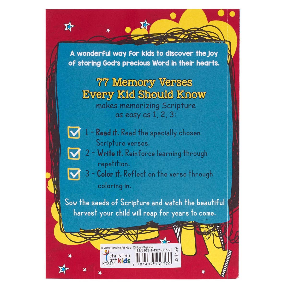 Kid Book 77 Memory Verses Every Softcover - Ella Jane Lifestyle Boutique