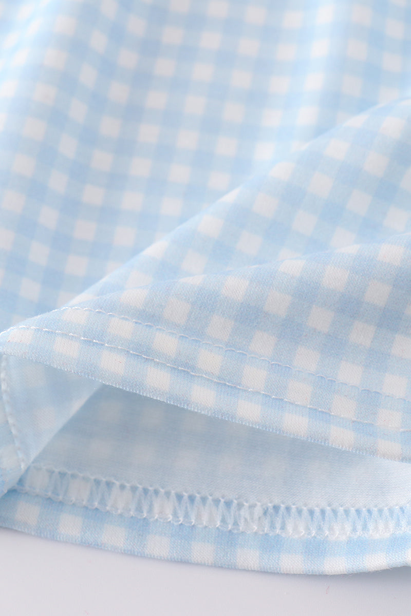 Gingham star embroidery bloomer set - Ella Jane Lifestyle Boutique