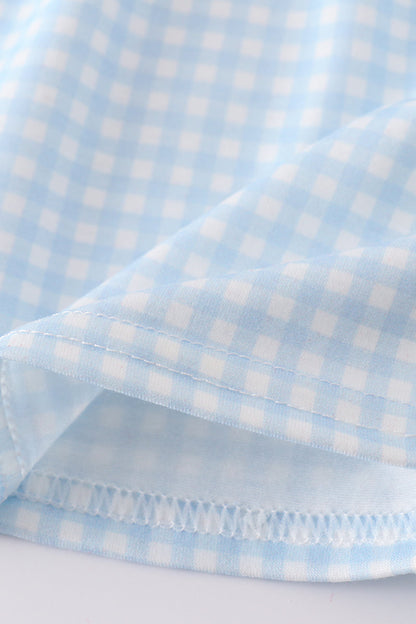 Gingham star embroidery bloomer set - Ella Jane Lifestyle Boutique