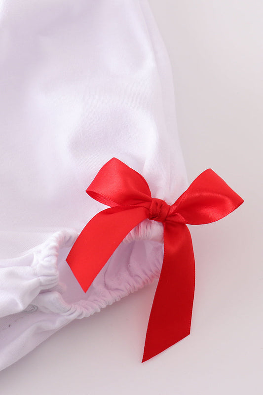 Flag embroidery bow bubble