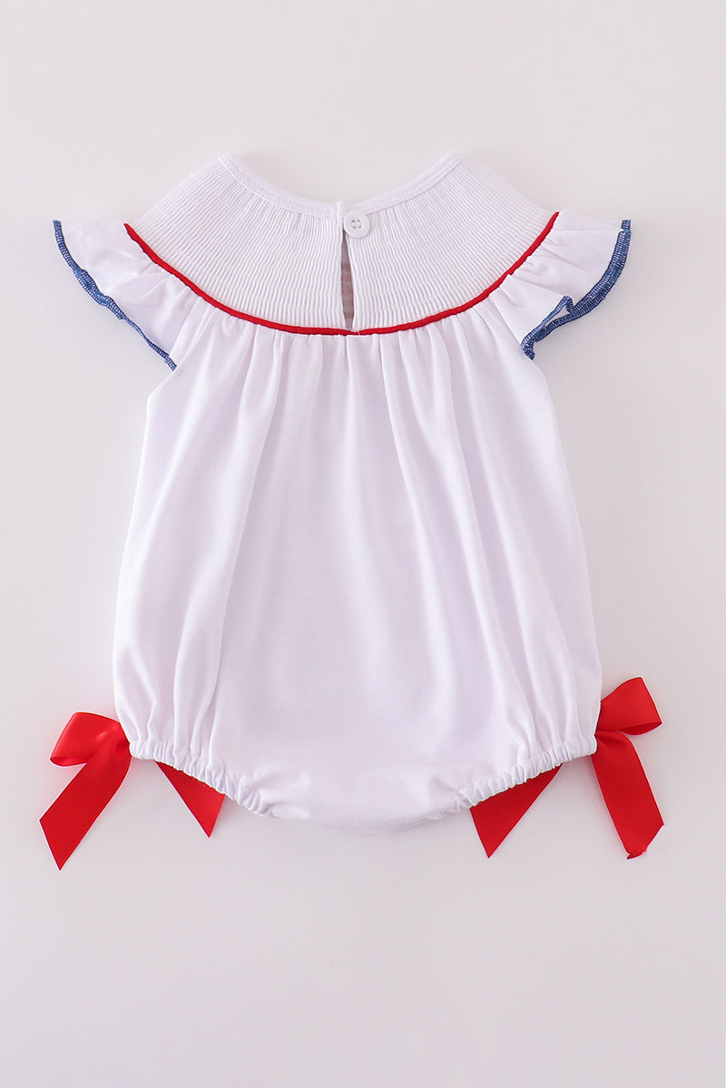 Flag embroidery bow bubble