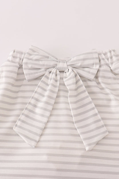 Rust Texas Embroidery Bow Girl’s Skort Set