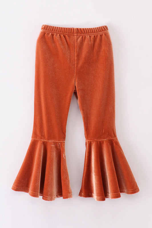 Premium Caramel velvet bell pants - Ella Jane Lifestyle Boutique