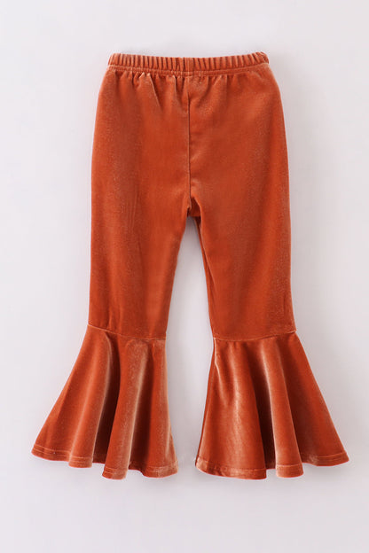 Premium Caramel velvet bell pants - Ella Jane Lifestyle Boutique
