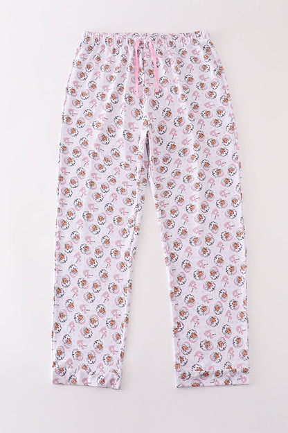 Premium pink christmas santa claus print women pajama pants - Ella Jane Lifestyle Boutique