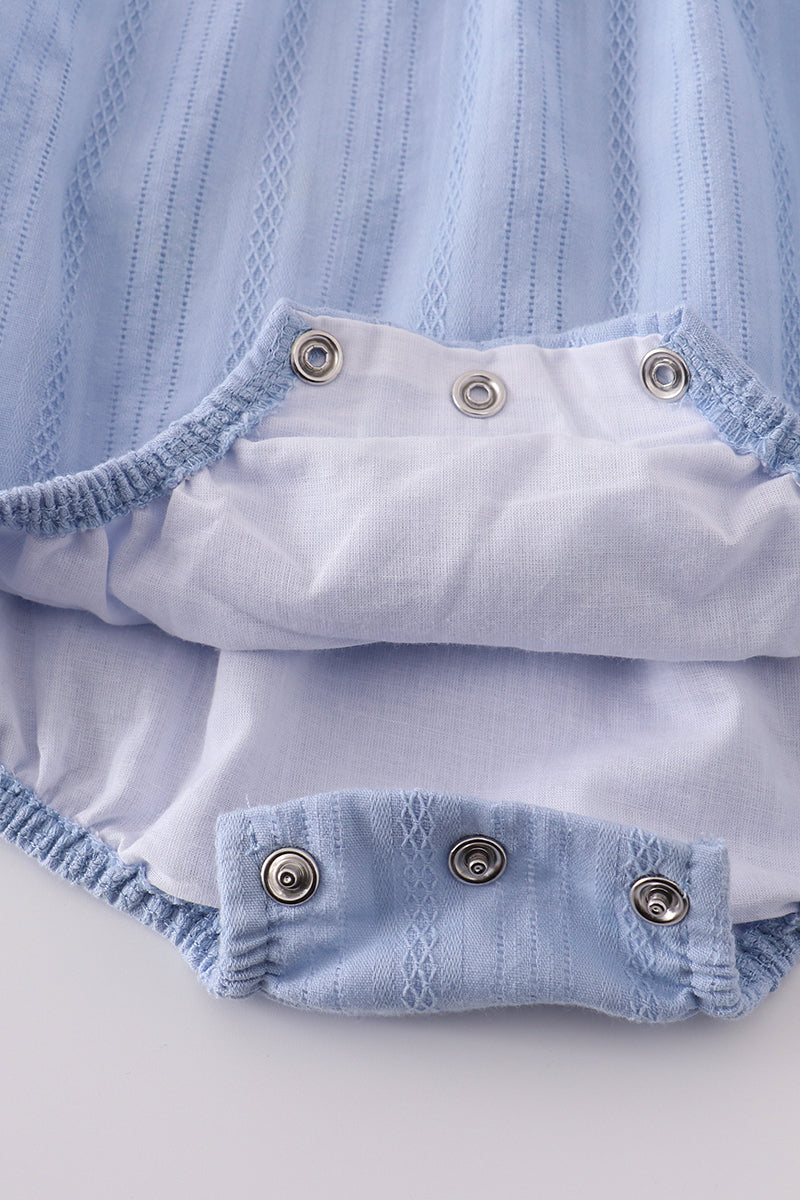Premium blue cross embroidery bubble - Ella Jane Lifestyle Boutique