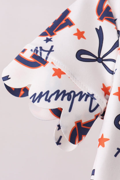 Auburn Scalloped Shorts Girls Set