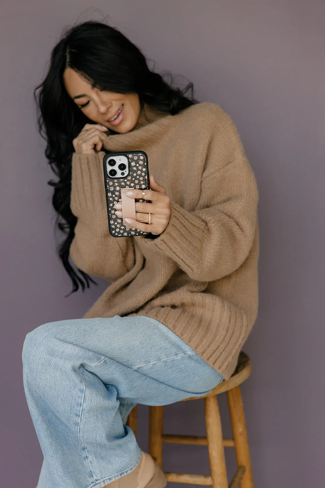 Funda para teléfono con billetera Blossoming Buds