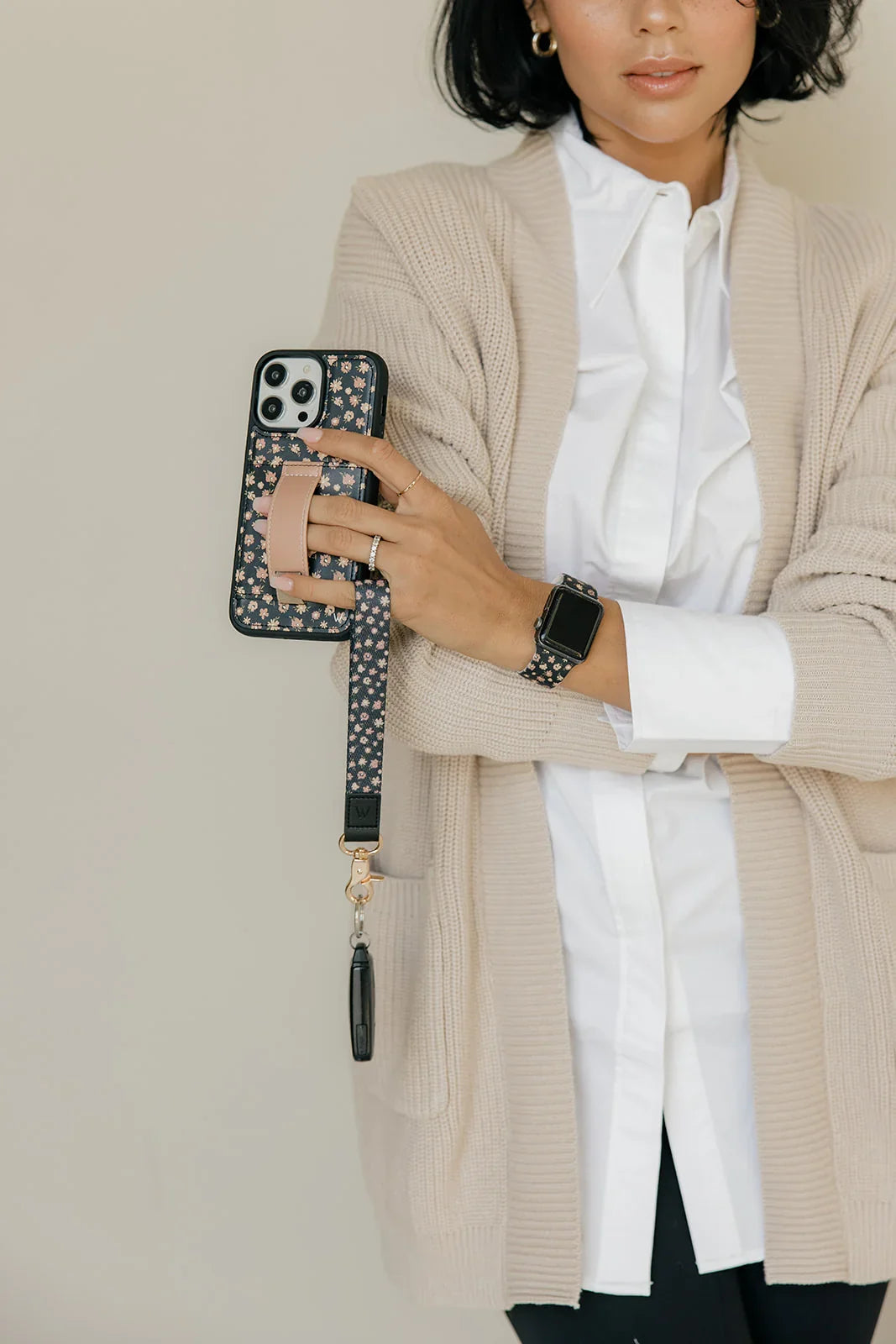 Funda para teléfono con billetera Blossoming Buds