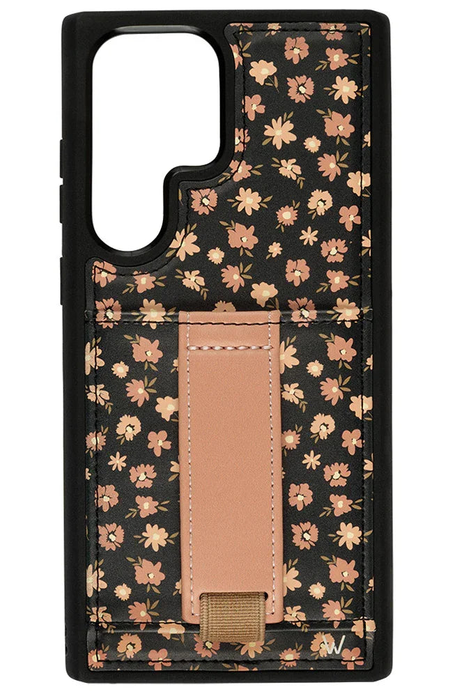 Funda para teléfono con billetera Blossoming Buds