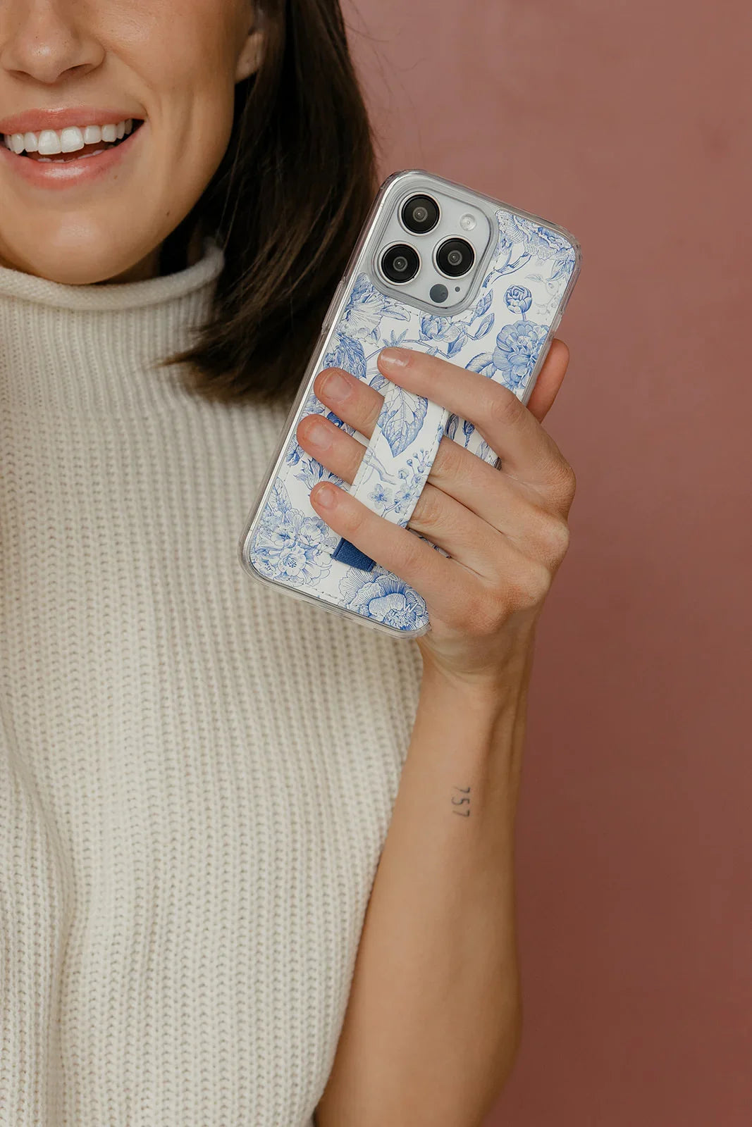 Funda para teléfono tipo billetera Blue Willow