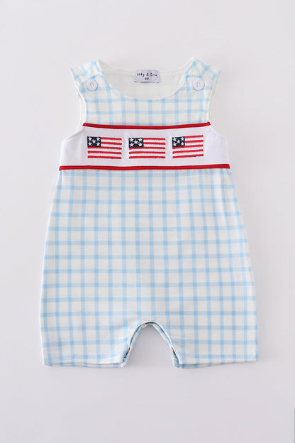 Blue flag embroidery jonjon