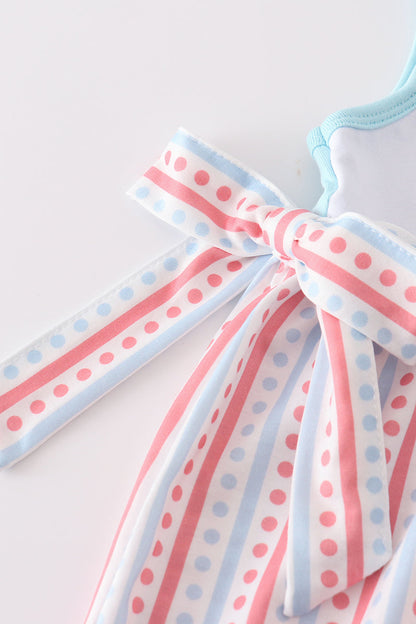 Blue whale embroidery girl dress - Ella Jane Lifestyle Boutique