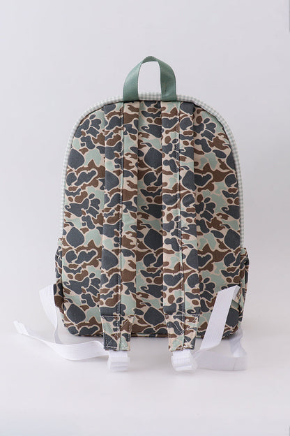 Mochila con estampado de pato de camuflaje