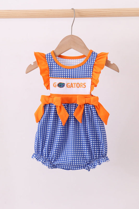 Florida Gators smocked ruffle bubble