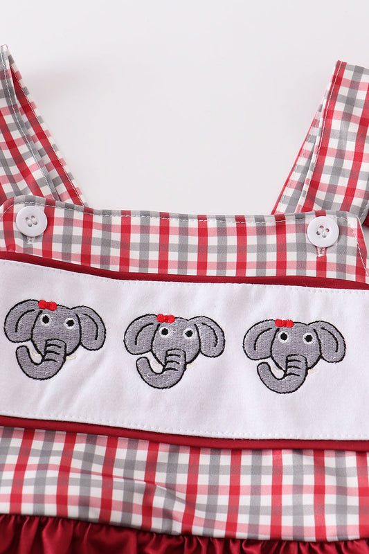 Alabama elephant embroidery girl one-piece swimsuit - Ella Jane Lifestyle Boutique
