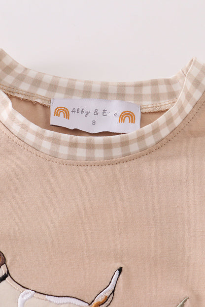Daddy's hunting buddy embroidery boy top - Ella Jane Lifestyle Boutique