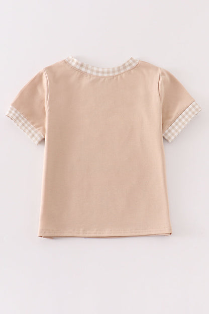 Daddy's hunting buddy embroidery boy top - Ella Jane Lifestyle Boutique