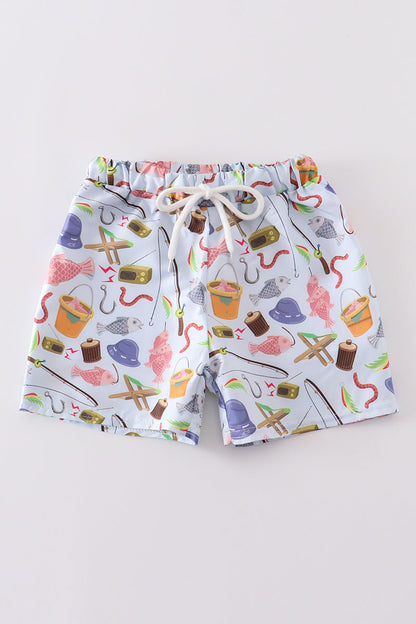 Fishing boy trunk shorts