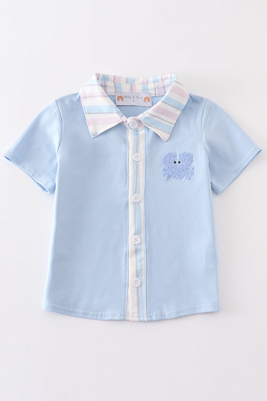 Camisa de niño con nudo francés de cangrejo