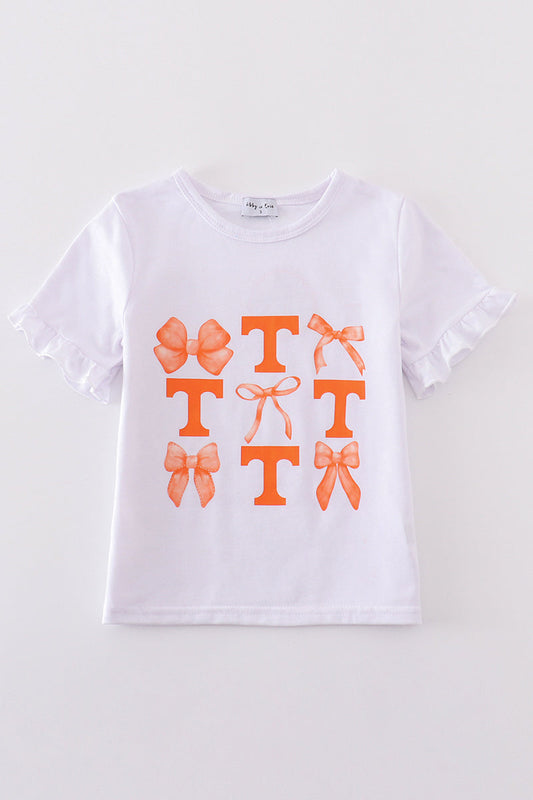 Tennessee bow girl top - Ella Jane Lifestyle Boutique