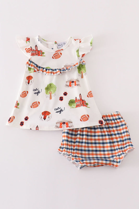Auburn football tiger baby girl set - Ella Jane Lifestyle Boutique