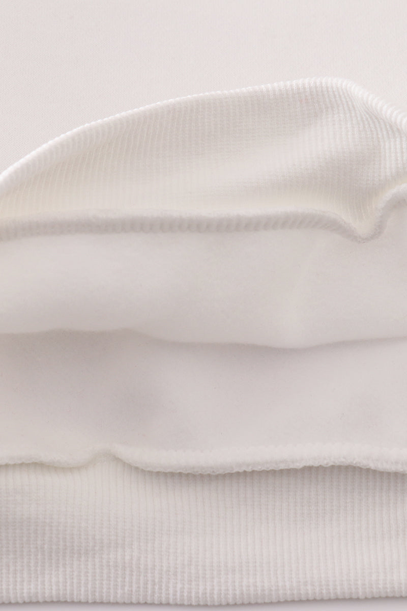 White MAMA&MINI applique fleece mom&me sweatshirt - Ella Jane Lifestyle Boutique