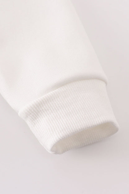 White MAMA&MINI applique fleece mom&me sweatshirt - Ella Jane Lifestyle Boutique