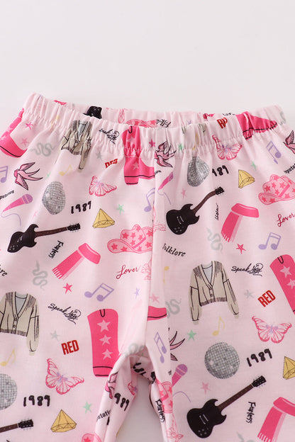 Magenta music fan mom&me pajamas set - Ella Jane Lifestyle Boutique