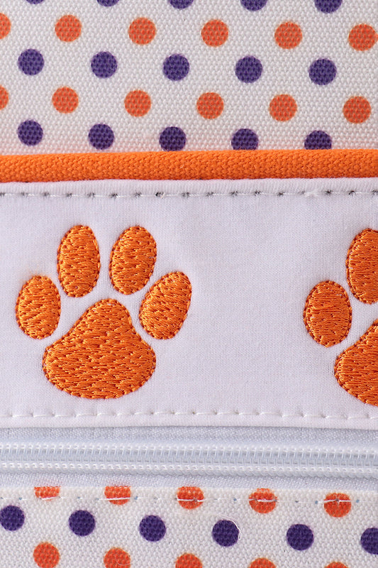 Mochila escolar con bordados de la Universidad de Clemson para niño