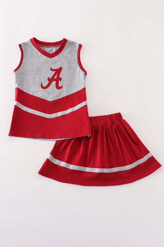 Conjunto de falda pantalón con bordado de Alabama
