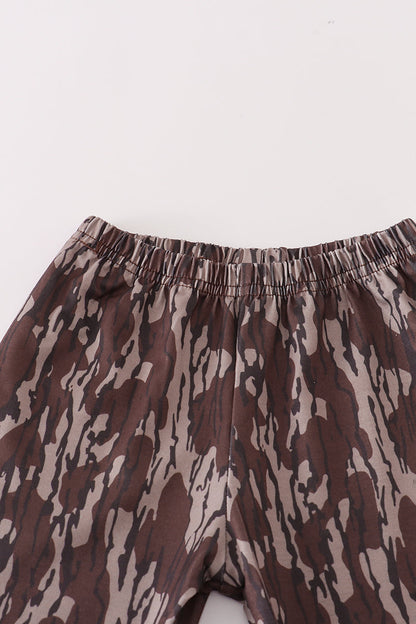 Camouflage antler embroidery pants set