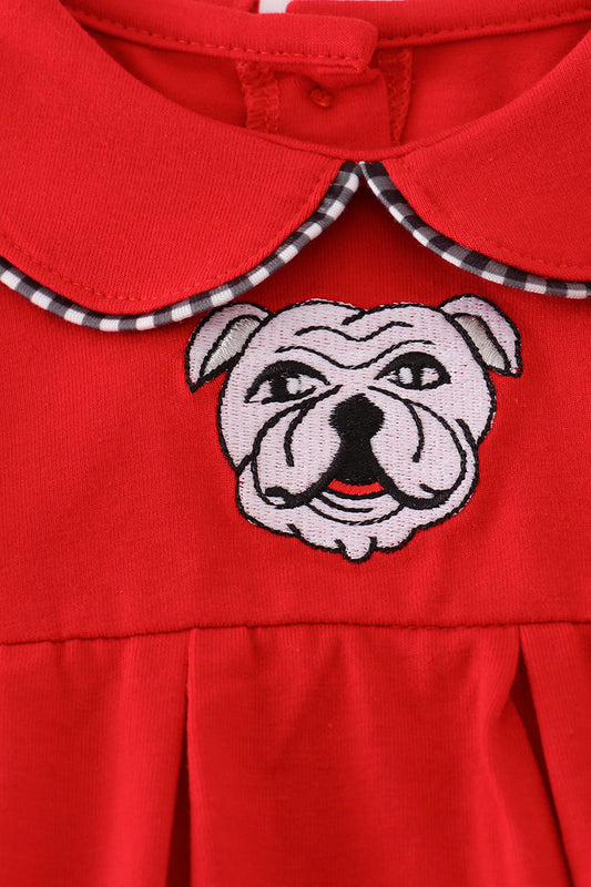 Georgia bulldog embroidery bubble