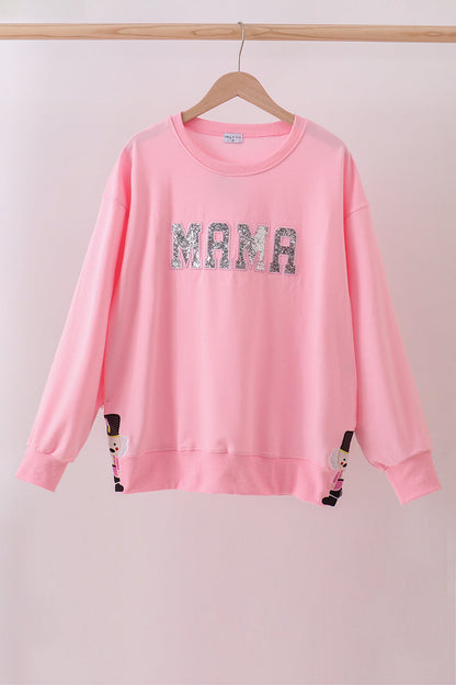 Pink Nutcracker glitter mom&me top