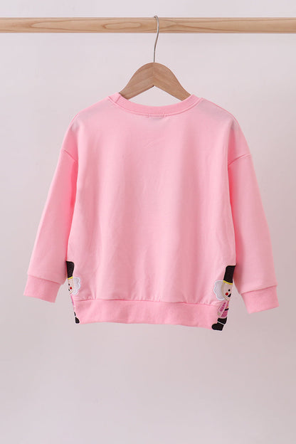 Pink Nutcracker glitter mom&me top