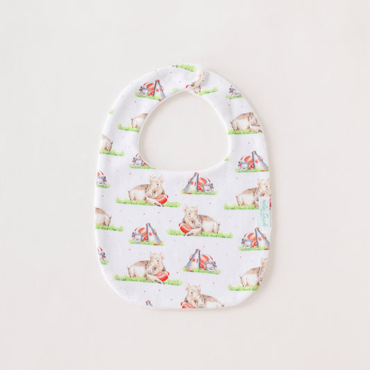 Mascot Mania in Arkansas Organic Cotton Baby Bib