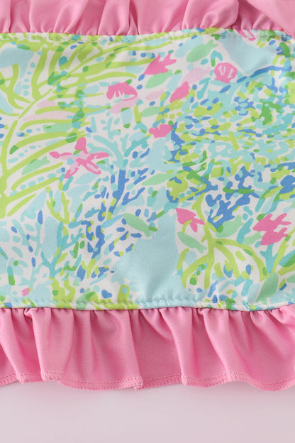 Meadow breeze print girl 2pc swimsuit - Ella Jane Lifestyle Boutique